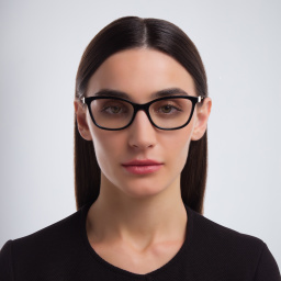 نظارة طبية بإطار كات آي من برادا بلون أسود - صورة المنتج 4