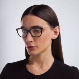PRADA Cat Eye Eyeglasses in Black – Product Photo 5