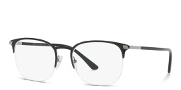 PRADA Half-Rim Square Eyeglasses in Black – Product Photo 2