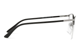 PRADA Half-Rim Square Eyeglasses in Black – Product Photo 3