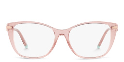 TIFFANY Butterfly Eyeglasses in Peach Transparent – Product Photo 1