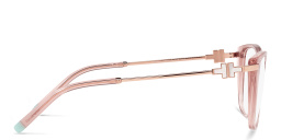 TIFFANY Butterfly Eyeglasses in Peach Transparent – Product Photo 3