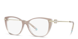 Shop TIFFANY Butterfly Eyeglasses in Beige online.