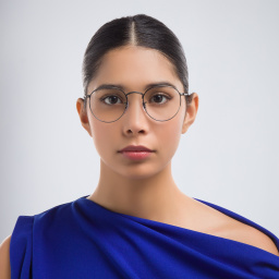 Shop Ray-Ban Round Metal Unisex Eyeglasses in Gunmetal online.