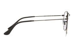 Shop Ray-Ban Round Metal Unisex Eyeglasses in Gunmetal online.