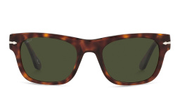 Shop PERSOL Unisex Rectangle Sunglasses in Havana online.