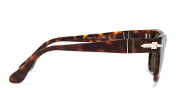 Shop PERSOL Unisex Rectangle Sunglasses in Havana online.