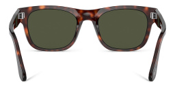 Shop PERSOL Unisex Rectangle Sunglasses in Havana online.