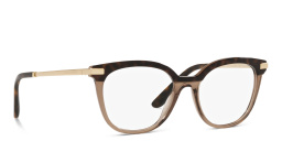 Dolce & Gabbana Round Eyeglasses in Havana /Transparent Brown – Product Photo 4