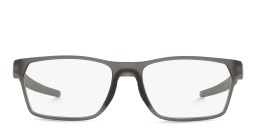 Oakley Hex Jector Wide Rectangle Eyeglasses in Satin Grey Smoke – Product Photo 1