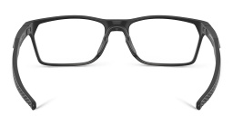 نظارات طبية مستطيلة واسعة من اوكلي بلون أسود - صورة المنتج 4