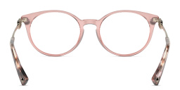 VALENTINO V Logo Round Eyeglasses in Pink – Product Photo 4