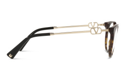 VALENTINO Round Eyeglasses in Havana – Product Photo 3