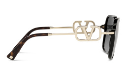 VALENTINO Oversized Square Sunglasses in Black – Product Photo 3