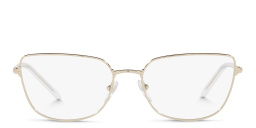 PRADA Wide Cat Eye Eyeglasses in Pale Gold – Product Photo 1