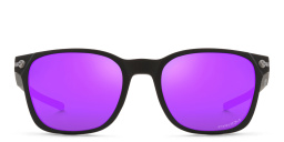 تسوق نظارات شمسية مستطيلة اوكلي بلون أسود مطفي أونلاين.