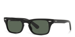 Ray-Ban Junior Kids Rectangle Sunglasses in Black – Product Photo 2