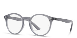 Shop Ray-Ban Junior Kids Round Eyeglasses in Opal Blue online.