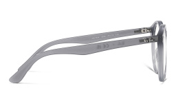 Shop Ray-Ban Junior Kids Round Eyeglasses in Opal Blue online.