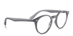 Shop Ray-Ban Junior Kids Round Eyeglasses in Opal Blue online.