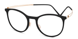 MONOGRAM Round Eyeglasses in Black – Product Photo 2
