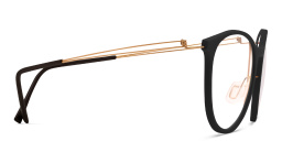 MONOGRAM Round Eyeglasses in Black – Product Photo 3