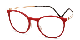 Shop MONOGRAM Round Eyeglasses in Red online.