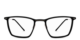 Shop MONOGRAM Rectangle Eyeglasses in Matte Black online.