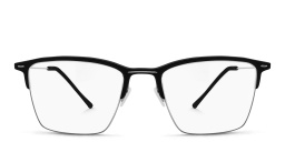 MONOGRAM Half Rim Square Eyeglasses in Blue – Product Photo 1