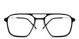 Square Eyeglasses من مونوجرام بلون أسود - صورة المنتج 1