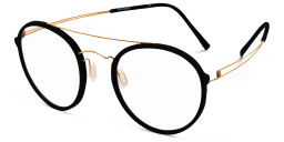 Shop MONOGRAM Unisex Round Eyeglasses in Black online.