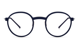 MONOGRAM Unisex Round Eyeglasses in Blue – Product Photo 1
