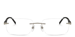 Rimless Wide Rectangle Eyeglasses من EYE'M بلون ذهبي - صورة المنتج 1