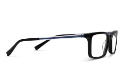 EYE'M Rectangle Eyeglasses in Black & Blue – Product Photo 3