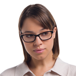 EYE'M Rectangle Eyeglasses in Brown – Product Photo 5