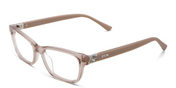 EYE'M Rectangle Eyeglasses in Pink – Product Photo 2
