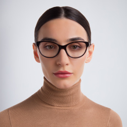 EYE'M Cat Eye Eyeglasses in Brown – Product Photo 4