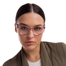 EYE'M Cat Eye Eyeglasses in Pink – Product Photo 5