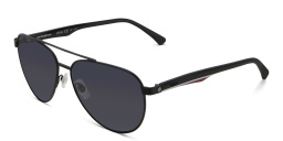 EYE'M Aviator Sunglasses in Black – Product Photo 2