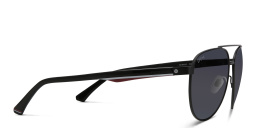 EYE'M Aviator Sunglasses in Black – Product Photo 3