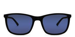 EYE'M Rectangle Sunglasses in Black – Product Photo 1