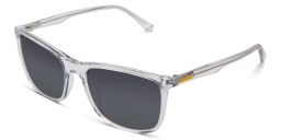 EYE'M Rectangle Sunglasses in Clear – Product Photo 2