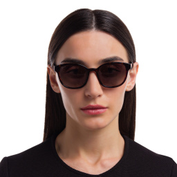 EYE'M Round Sunglasses in Brown – Product Photo 5