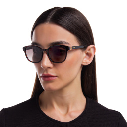 EYE'M Round Sunglasses in Brown – Product Photo 6