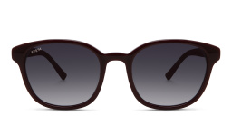 نظارة شمسية بإطار دائري من EYE'M بلون أحمر - صورة المنتج 1