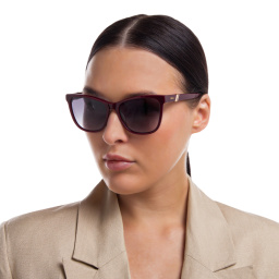 Shop EYE'M Square Sunglasses in Red online.