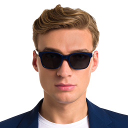 Shop EYE'M Square Eyeglasses in Black online.