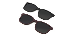 تسوق نظارة طبية بإطار مربع EYE'M بلون عنابي أسود أونلاين.