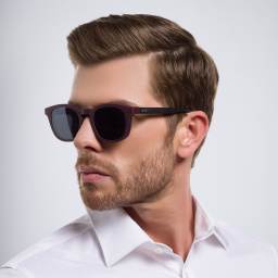 Shop EYE'M Square Eyeglasses in Black online.