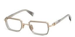 Shop BALMAIN Saint Jean Unisex Rectangle Eyeglasses in Grey online.